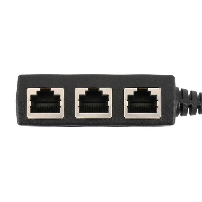 

1* RJ45 Ethernet Cable Adapter Splitter Male To Female Port LAN Network Plug ABS