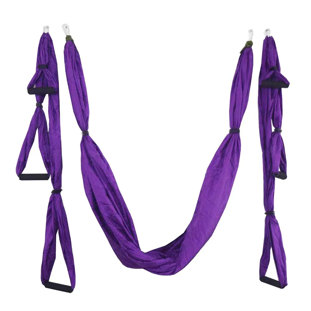 

20 color Strength Decompression yoga Hammock Inversion Trapeze Anti-Gravity Aerial Traction Yoga Gym strap yoga Swing set