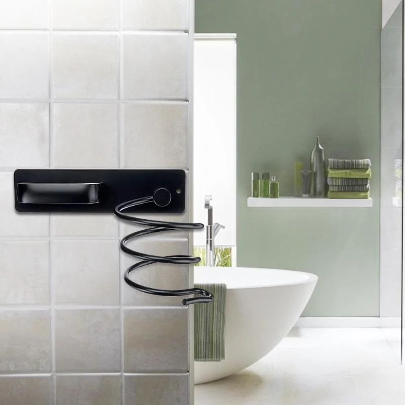 Алюминиевый настенный держатель-органайзер для сушки и выпрямления волос | Дом