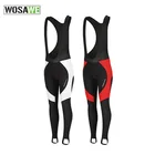 WOSAWE зимние велосипедные брюки с противоударной гелевой подкладкой, велосипедные колготки, горный велосипед, комбинезоны, брюки для горного велосипеда с флисовой подкладкой