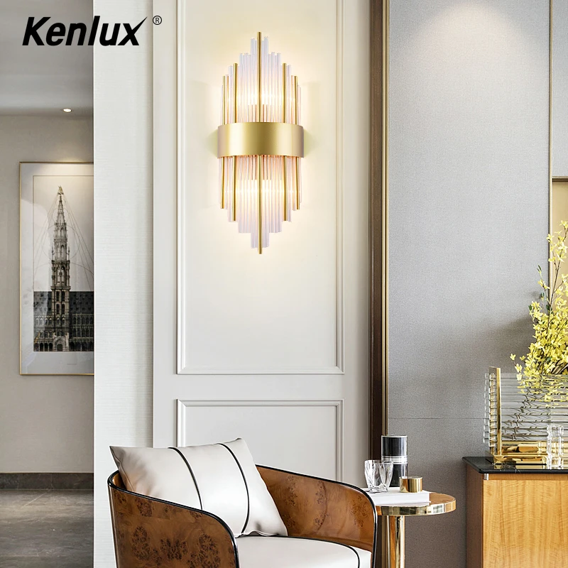 Современная хрустальная светодиодная настенная лампа металлический светильник