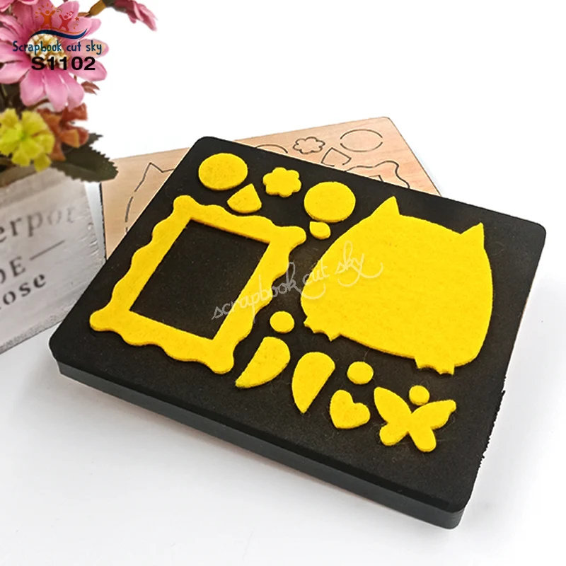 

Owl Photo Frame S1102 Muyu Wooden Mold Scrapbook Dies Suitable For Market General Machines