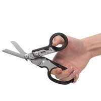 raptor emergency response shears multifunctional scissors with strap cutter and glass breaker with molle compatible holster