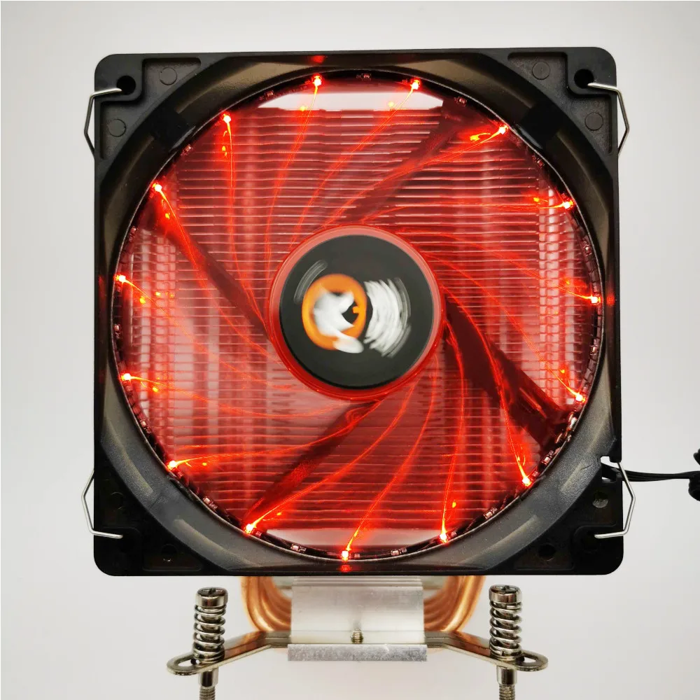 

New Heat Pipe Desktop Tower CPU Radiator 12CM 12025 Red T400i Non-Xuan Bing 400