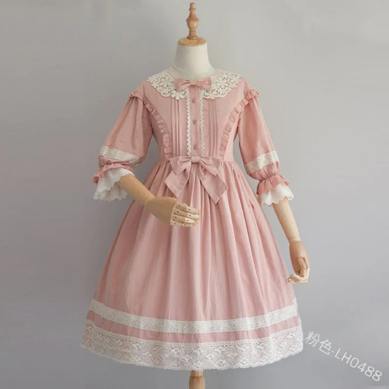 Платье принцессы в готическом стиле милое винтажное кружевное платье