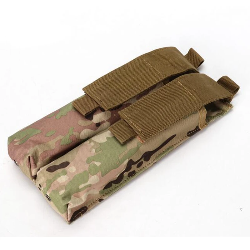 Airsoft Molle двойной P90/UMP военный подсумок Coyote Tactical TAN BK CP ACU OD Лесной Камуфляж - Цвет: CP