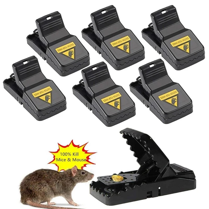 

6pcs Reusable Plastic Mouse Trap Rat Mice Catching Small Rat Traps Pest Killer Mouse Snap Rodent catcher for Home