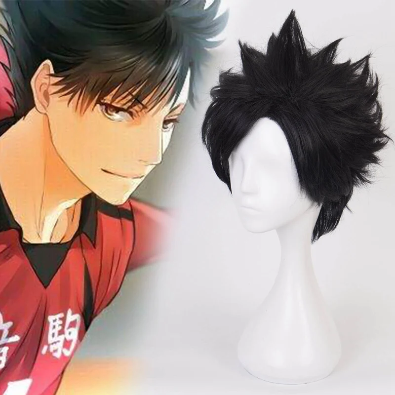 

Haikyuu!! Volleyball Tetsurou Kuroo Tetsuro Short Black Synthetic Hair Styled Heat Resistant Cosplay Anime Wig 30CM