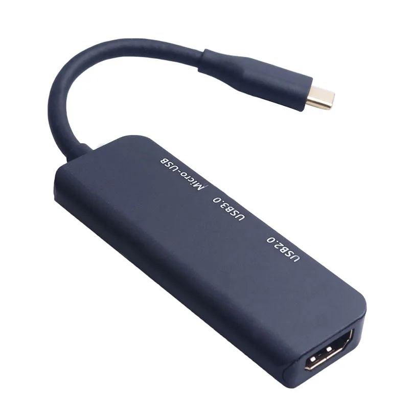 4 в 1 USB C HUB HD аудио видео кабель креплением для вспышки sрeedlite Тип на HDMI