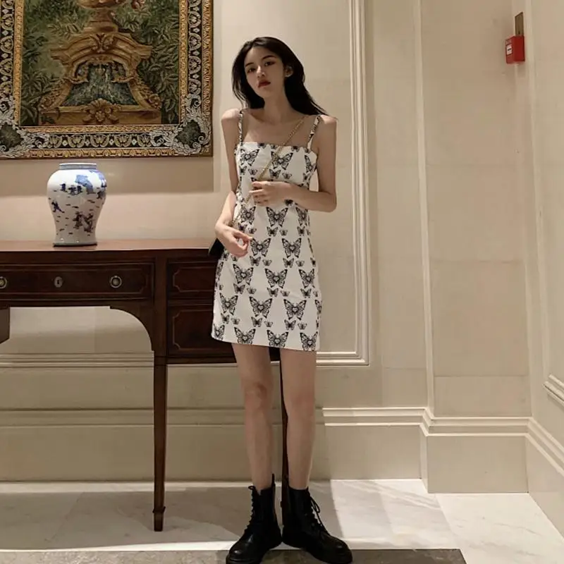 

Women's fashion spring and summer short suspender slim dress new waist style summer skirt