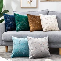 45x45cm solid color velvet pillow case rural style home decor cushion cover suede car pillow case customizable