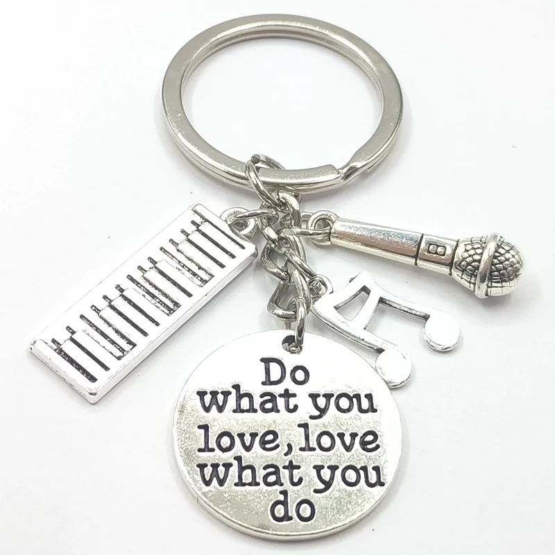 Брелок для пианино с подвеской из сплава стильный брелок музыкальной клавиатуры