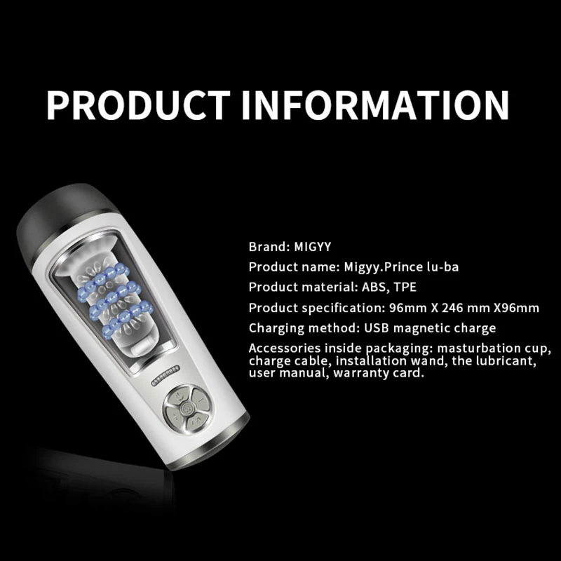 Автоматический вращающийся и телескопический Мужской мастурбатор