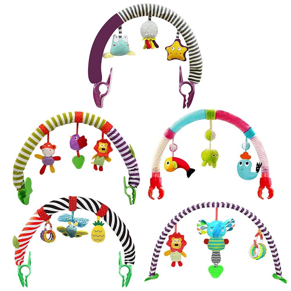 

Hanging Baby Rattle Ring Bell Bed Newborn Pram Clip Music Toys Pendant Baby Play Gym Frame Wooden Beech Activity Gym Frame Hang