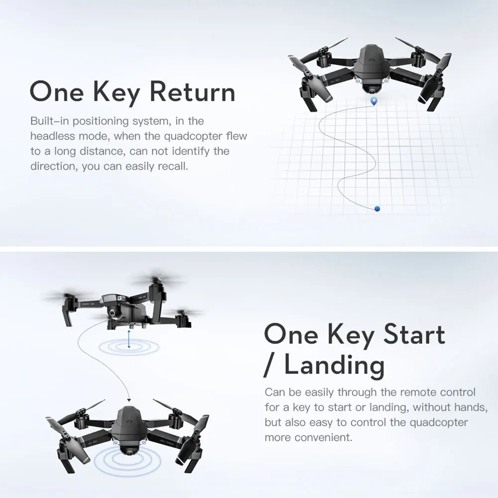 Drone 4K SG901 Cool Quadcopter 2 Camera Stable Gimbal Altitude Hold 4096x3072P 2048*1080P HD Gift Kids Uav 2.4G 4CH 6-Axis dron