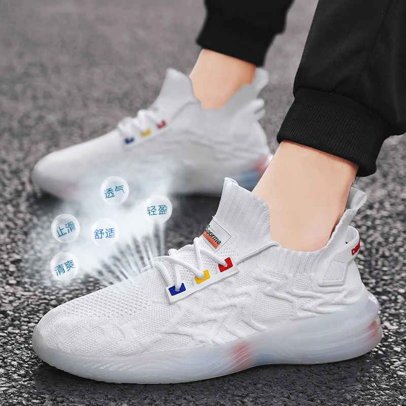 

2021 Men's Casual Shoes Outdoor Running Shoes Breathable Lace-Up Light Sports Shoes For Men Comfort Vulcanized shoes Men's Shoes