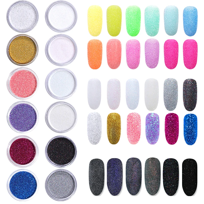 1 шт. Блестящий сахар сверкающий лак для ногтей порошок пыль лазерный градиент