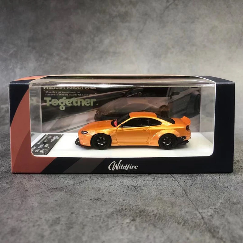 

Model Car 1/64 Wild Fire Resin Silvia S15 ROCKET BUNNY Limited 299 Collectiion New