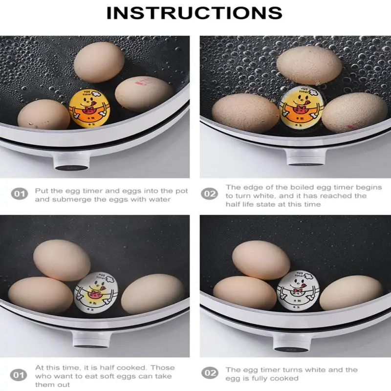1 шт. кухонный таймер для варки яиц меняющий цвет |