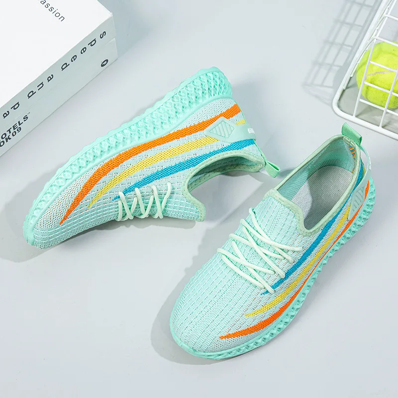 

Women's Casual Sports Shoes 2021 Spring New Mesh Breathable Casual Shoes Sports Shoes Lightweight and Comfortable Women's Shoes