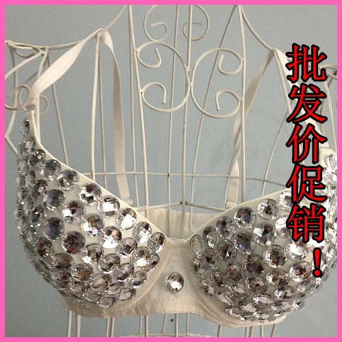 Женский Шикарный бюстгальтер с шипами и заклепками для ночного клуба, женское белье в стиле панк, вечерние бюстгальтеры с пуш-ап эффектом, Женский танцевальный костюм - Цвет: Style 7