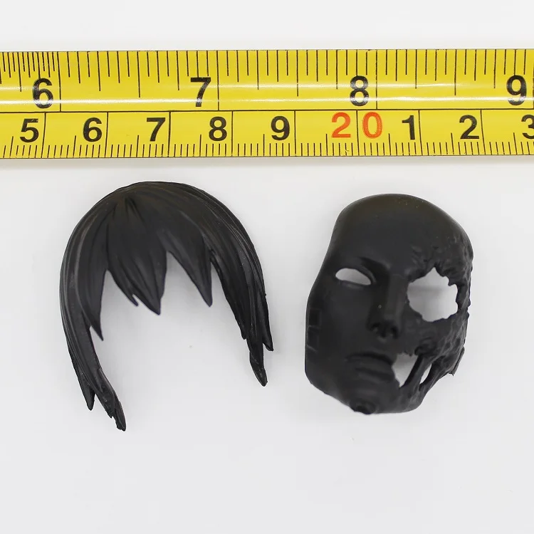 

1/6 Black Cartoon Facial Mask Headgear Models for 12''Figures Bodies Accessories