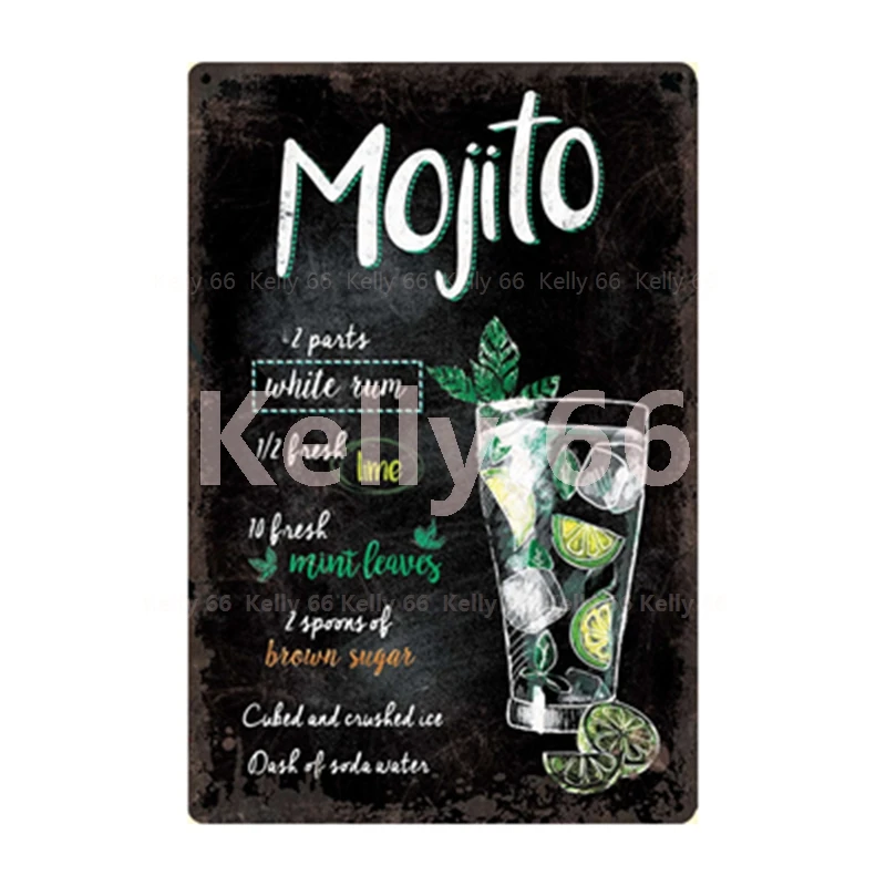 [Kelly66] коктейль для рисования мелом Мохито Маргарита хороший пиво металлический