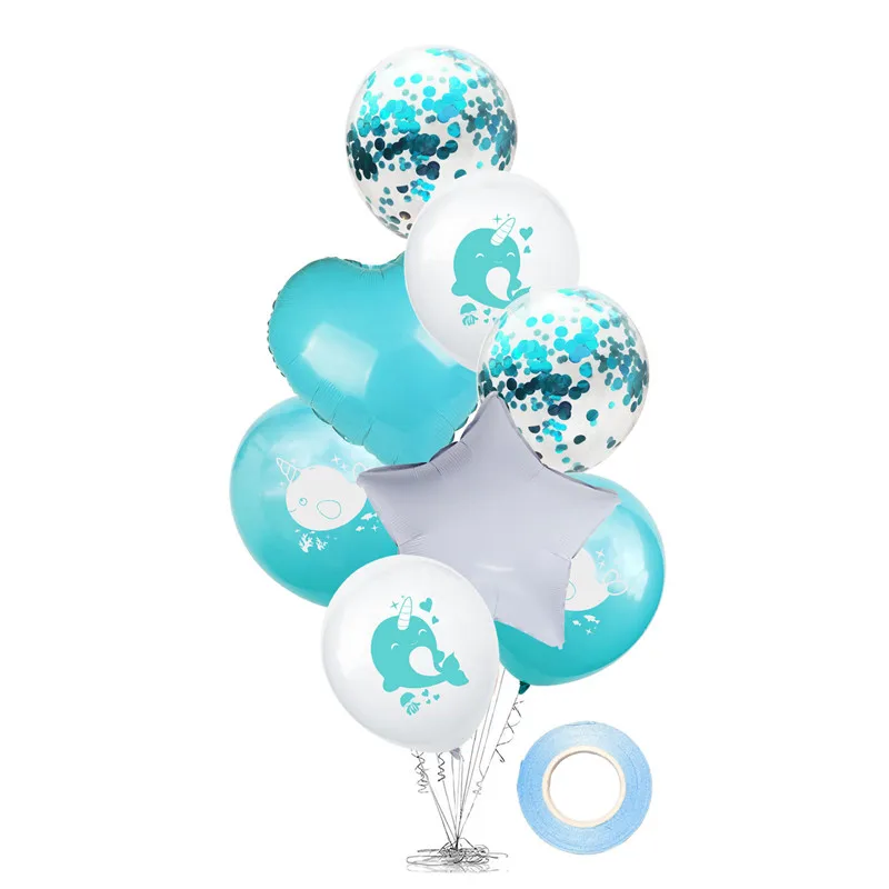 12 дюймовый латексный шар в виде мультяшного Кита кота собаки звездное сердце 18