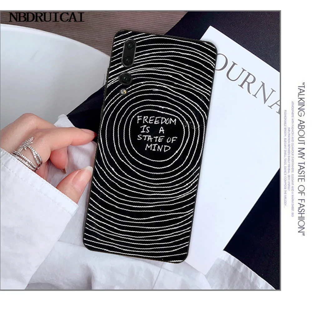 Мягкий черный чехол для телефона NBDRUICAI Psychedelic Trippy Art Для Huawei Y5 Y6 Y7 Y9 Prime 2019 Enjoy 7 8 9 10