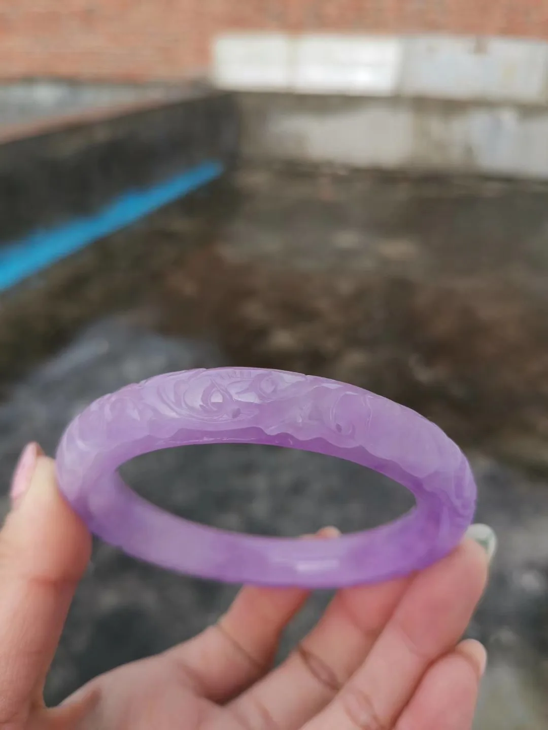 

Natural Myanmar purple jade bangles hollow handcarved flower jadeite jade bracelet emerald jade bracelets jade jewelry