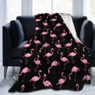 Одеяло с розовым фламинго, Фланелевое легкое удобное покрывало, мягкое и теплое плюшевое одеяло, 120x150 см, для подростков