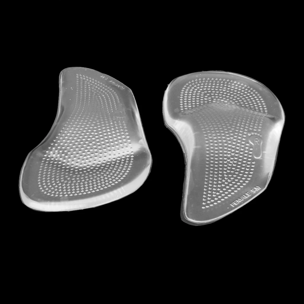 1 пара силиконовых гелевых подушечек для стопы стельки поддержки снимают стресс