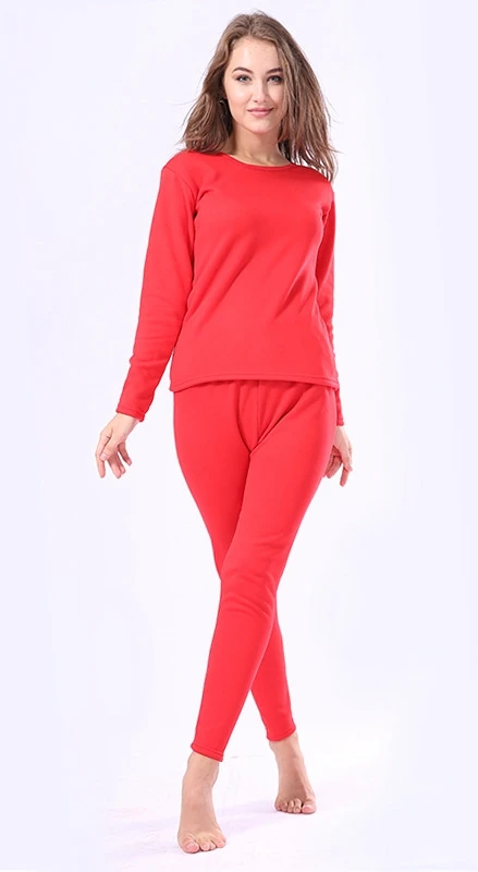 

Spring Velvet Thick Thermal Underwear For Men Woman Spring Layered Clothing Pajamas Set Thermal Set Couple Long Johns Hot-Dry