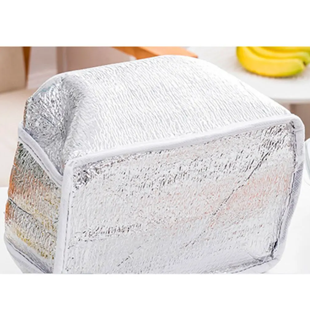 

Student Lunch Bag Thermal Bag Cooler Handbag Food Picnic Lunch Pouch Storage Ice Bags Neutral Portable Lunch Box Bag