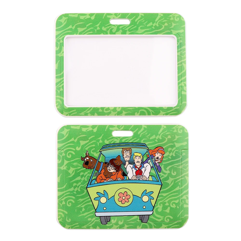 ER759 Пёс из мультфильма зеленый автобус держатель для банковской кредитной карты