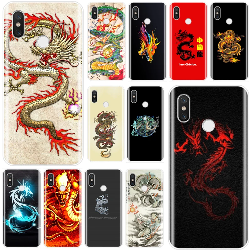 Чехол с китайским драконом мягкий силиконовый чехол из ТПУ для телефона xiaomi 4 5 5S