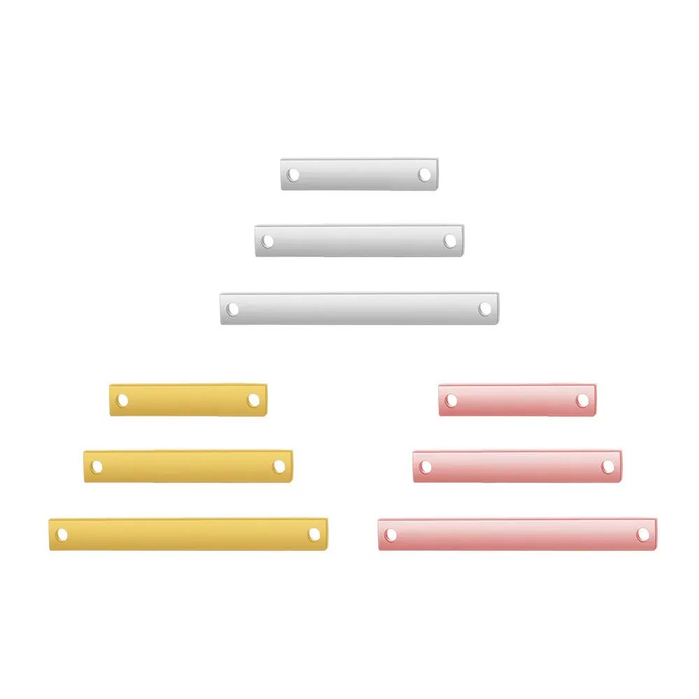 Квадратная Подвеска из нержавеющей стали с зеркальным покрытием 3x2 0/30/40 мм пустая