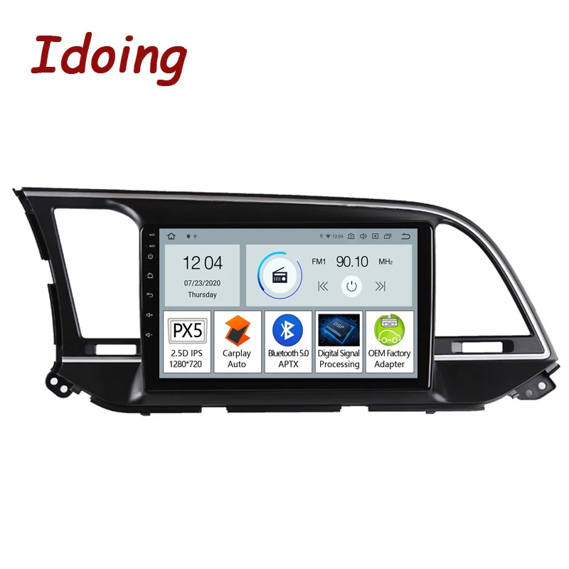 

Idoing 9"Android Car Radio Multimedia Player For Hyundai Elantra 6 2015-2018 Navigation GPS Built-in Carplay Auto PX5 Head Unit