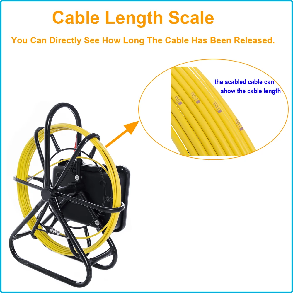 9 &quotTFT ЖК-экран 20 м труба настенный осмотр камера система IP68 Водонепроницаемый 23