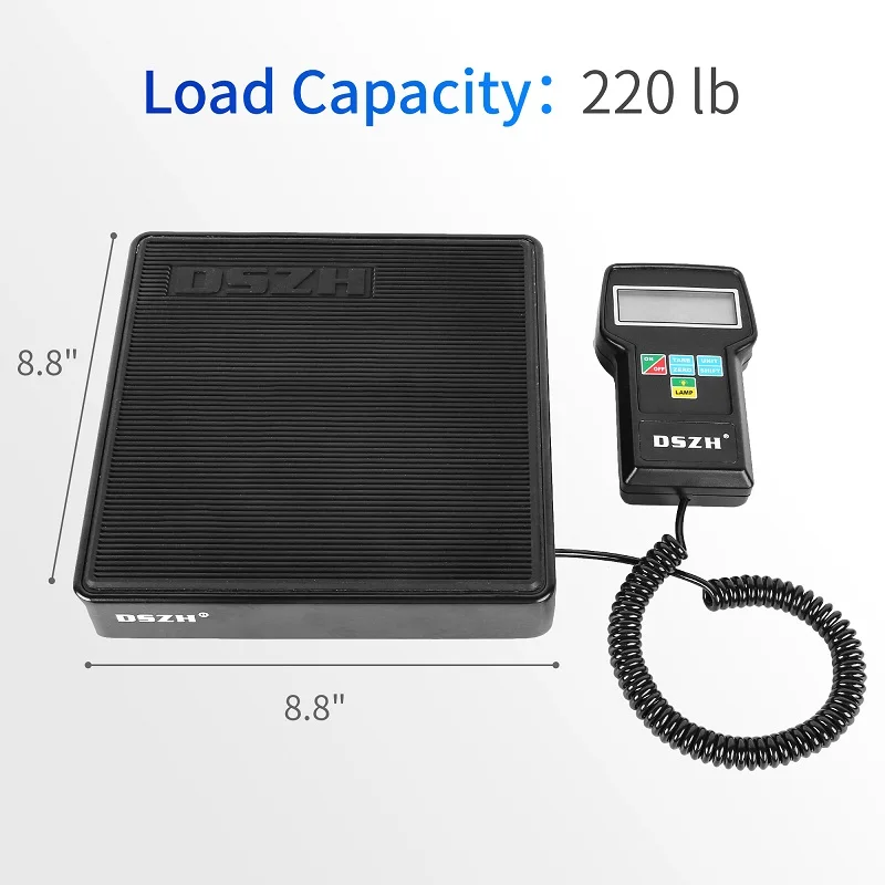 Фото Электронные цифровые весы DSZH RCS-7040, для системы отопления, вентиляции, кондиционирования, охлаждения, фреона, с чехлом, измерительные инстру... №5