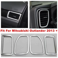 dashboard side air conditioning ac outlet vent frame decoration cover trim fit for mitsubishi outlander 2013 2019 abs interior