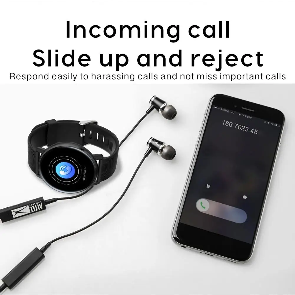 

H5 1.3-Inch Smart Bracelet Full Touch Screen Heart Rate Blood Pressure Sleep Detection Sports Step IP67 Waterproof Sports Watch