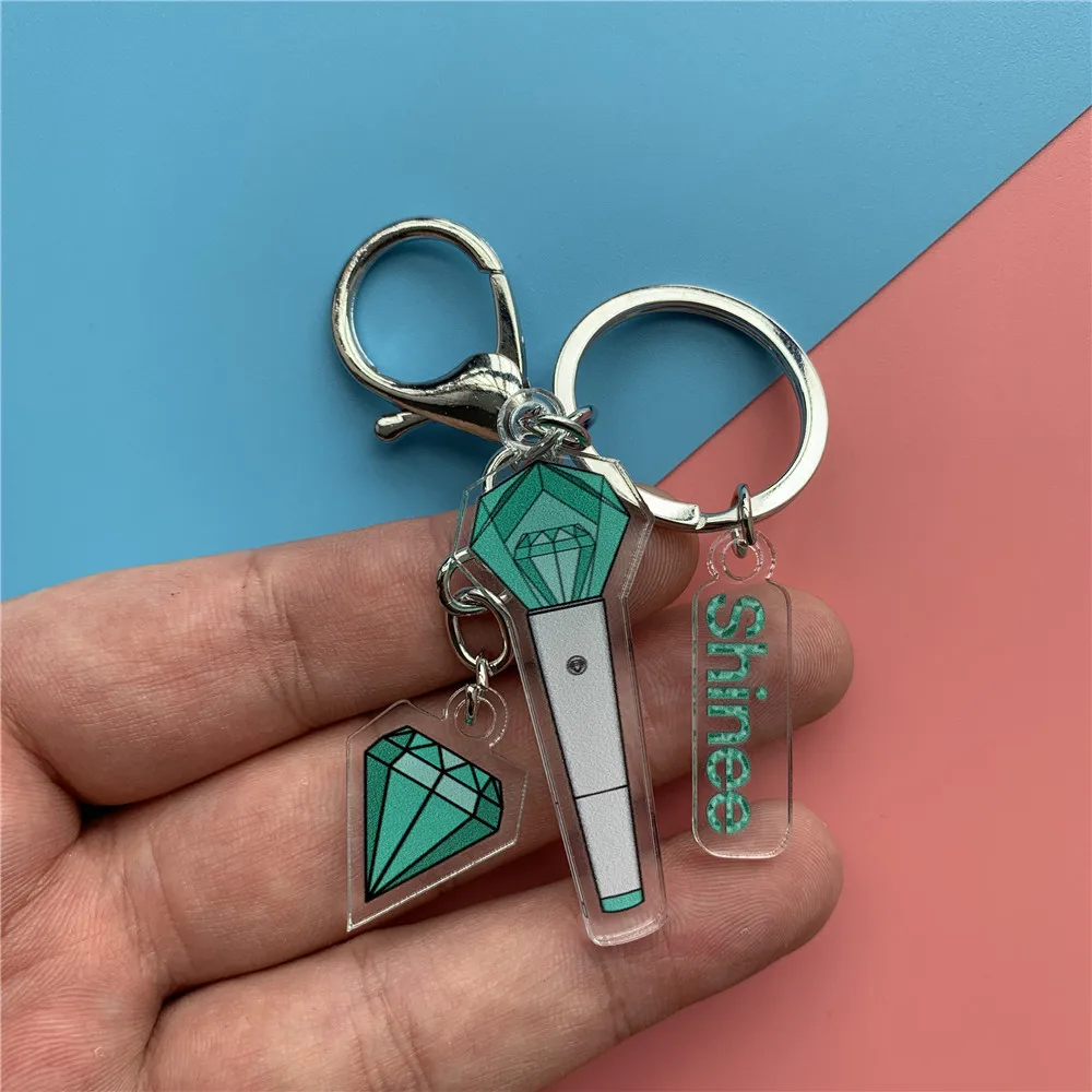 

kpop Shinee DAY6 VICTON light keychain mini light keychain Acrylic pendant for (G)I-DLE winner wayv
