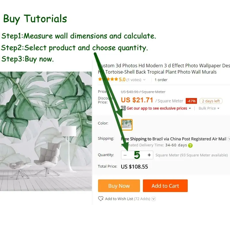 3d фотообои на заказ с эффектом Большие европейские золотые стереоскопические