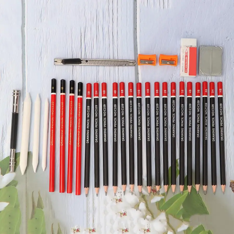 Новый угольный набор карандашей профессиональные художественные карандаши для