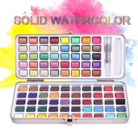 507290120 colors watercolour paint set portable art solid watercolor paint for children beginner professionals painting