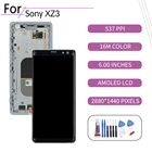 Дигитайзер сенсорного ЖК-экрана в сборе для SONY Xperia XZ3, дисплей с рамкой для замены H8416 H9436, оригинал