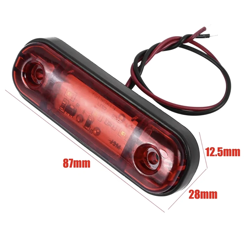 

LED Side Marker Indicator Light Trailer Truck Car Lorry 10PCS