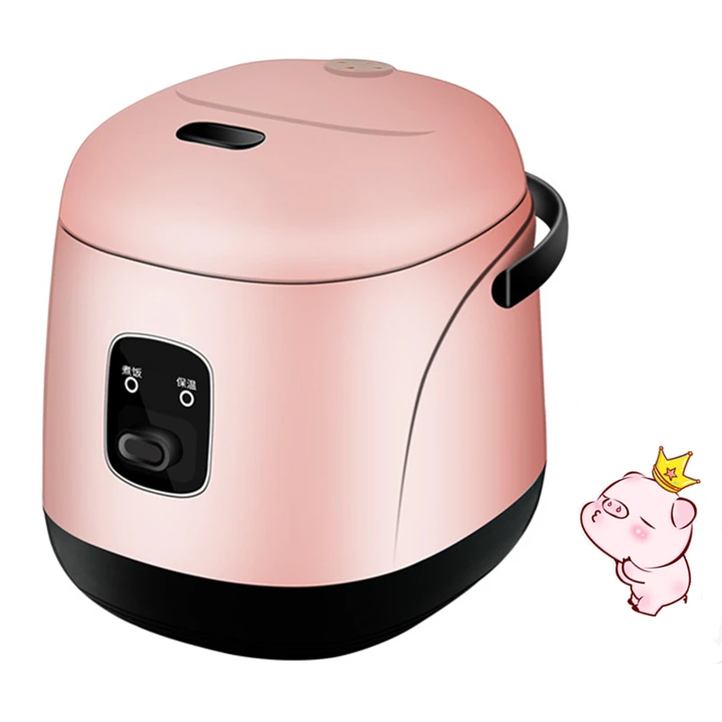 

Mini Rice Cooker 1.2L Intelligent Electric PFA Powder Coating Cookers For Home Students Cooking 300W 220V Chinese Food Maker