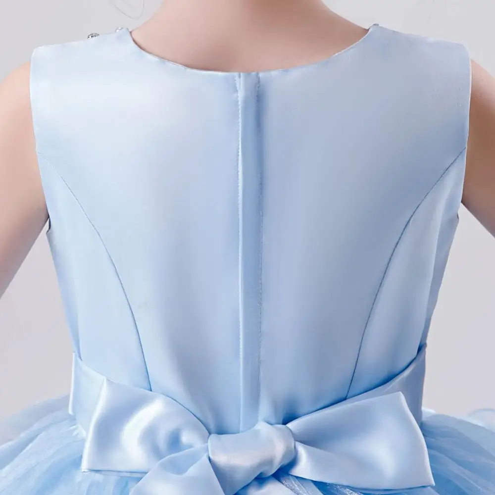 

New 3-9 years old children's princess dress flower girl baby performance costume host evening dress